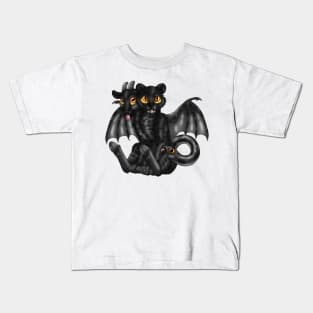 Chimera Cubs: Black Jaguar Kids T-Shirt